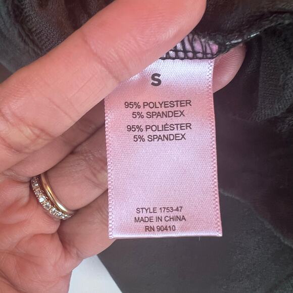 Juicy Couture Two Piece Set Hoodie Top Pants Velour Velvet Black Crystal Soft S - Picture 8 of 12